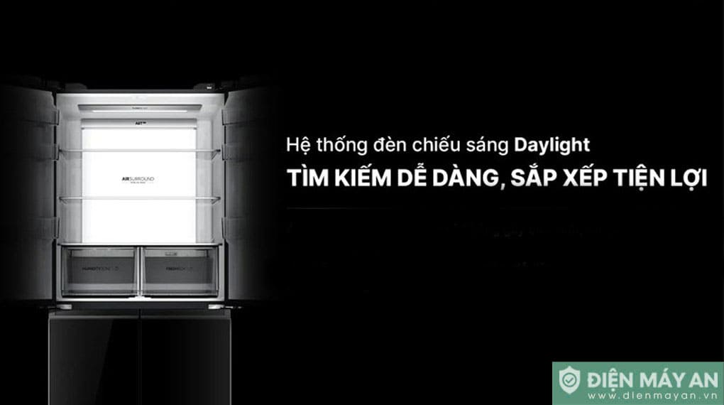 Tủ lạnh Aqua Inverter 660 lít Multi Door AQR-M727XA(GB)U1