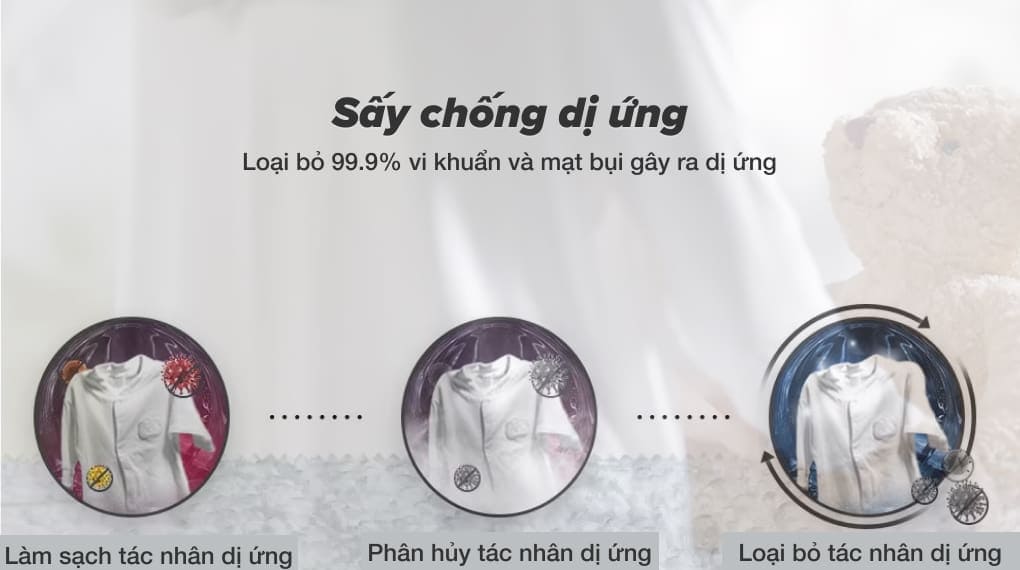 Máy sấy bơm nhiệt LG 10.5 kg DVHP50B