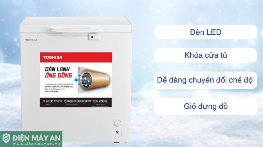 Tủ đông Toshiba Inverter 201 lít GR-RC265CM-PMV(01)