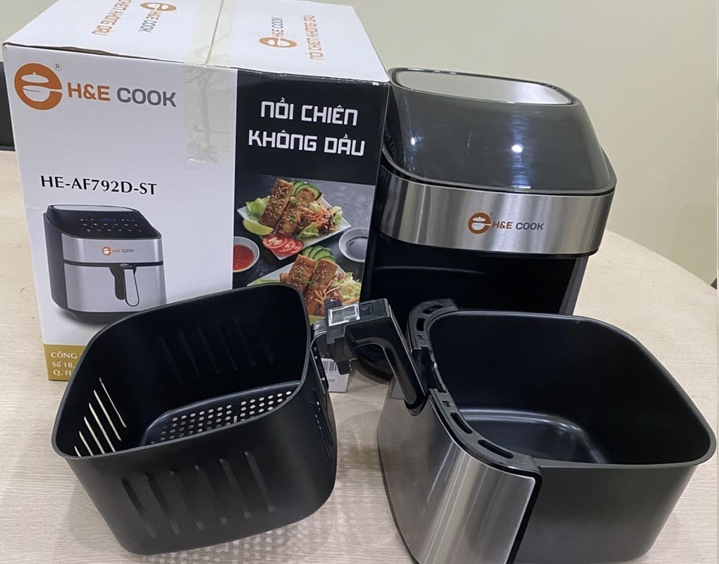Nồi chiên không dầu H&E Cook HE-AF792M-ST