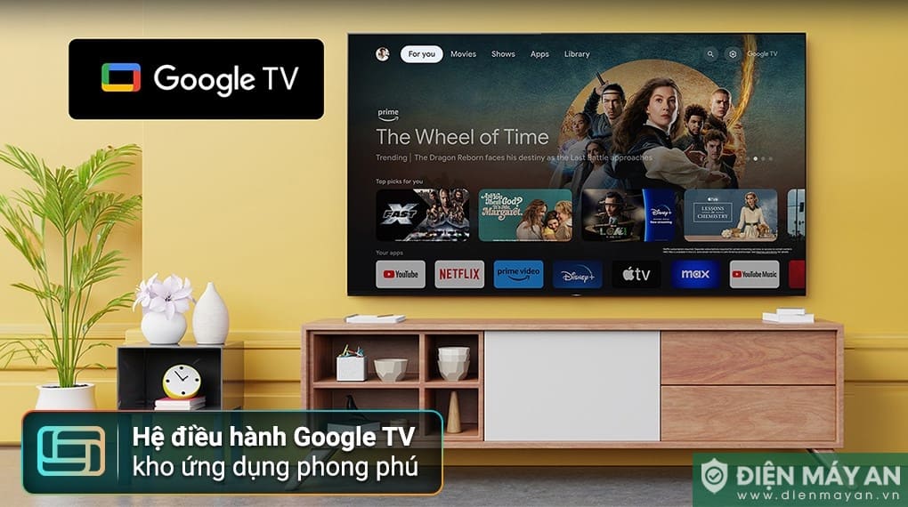 Google Tivi Mini LED Sony AI 4K 55 inch K-55XR50