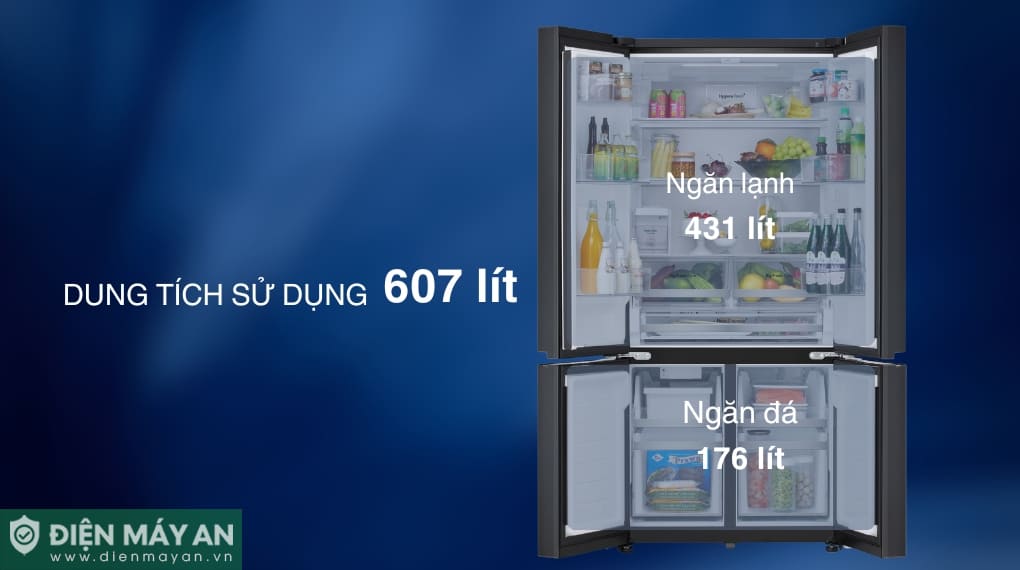 Tủ lạnh LG Inverter 607 lít Multi Door LFD61BLGA