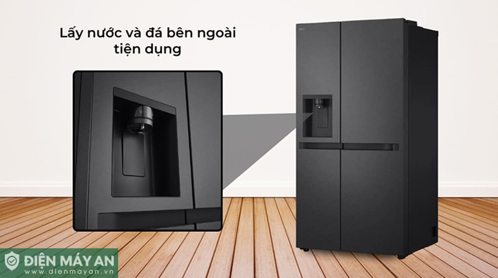 Tủ lạnh LG Inverter 641 lít Side By Side LSI63BLMA