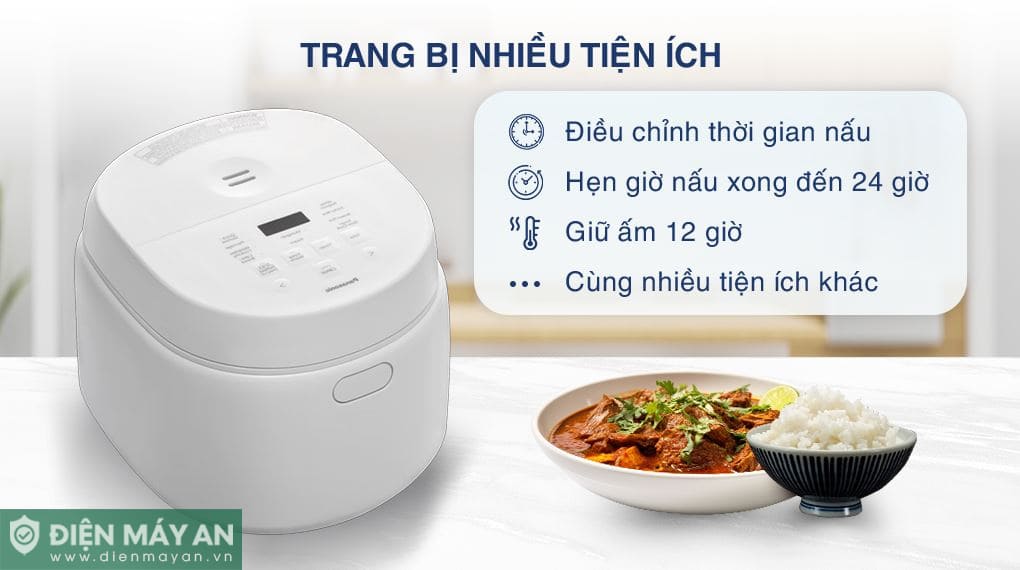 Nồi cơm điện tử 1.8L Panasonic SR-DL184WRA