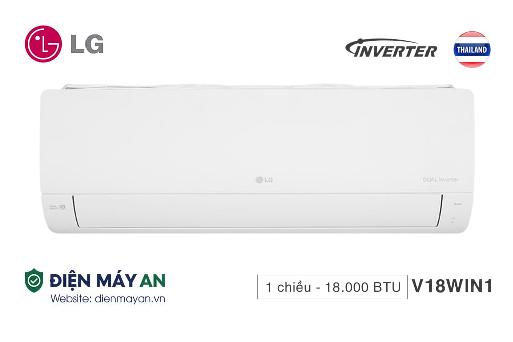 Điều hòa LG Inverter 18000BTU 1 chiều V18WIN1