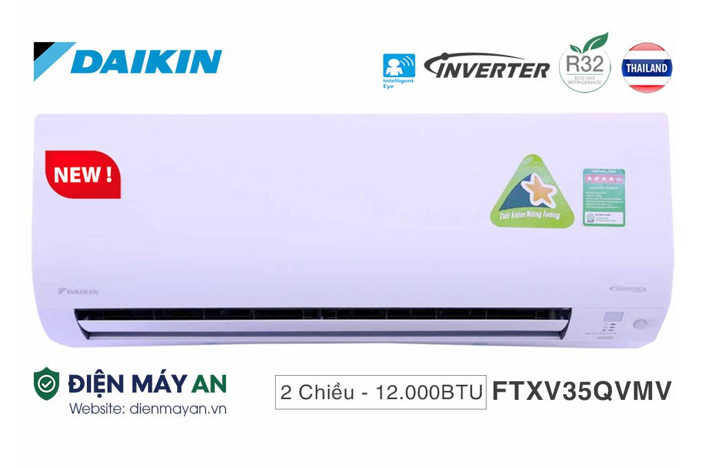 Điều hòa Daikin Inverter 12000 BTU 2 chiều FTXV35QVMV