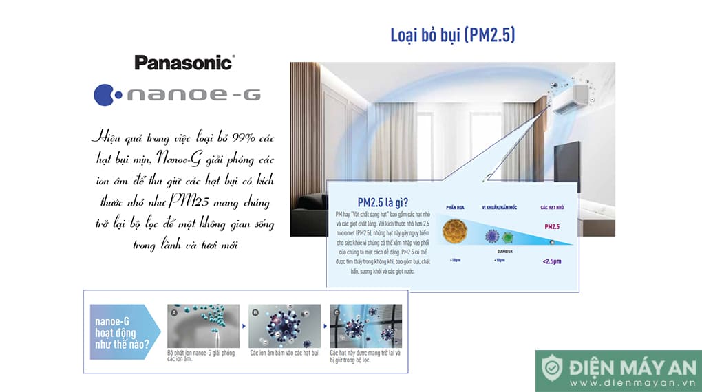Điều Hòa Panasonic 12000 BTU 1 Chiều CU/CS-N12AKH-8 - Mẫu 2025