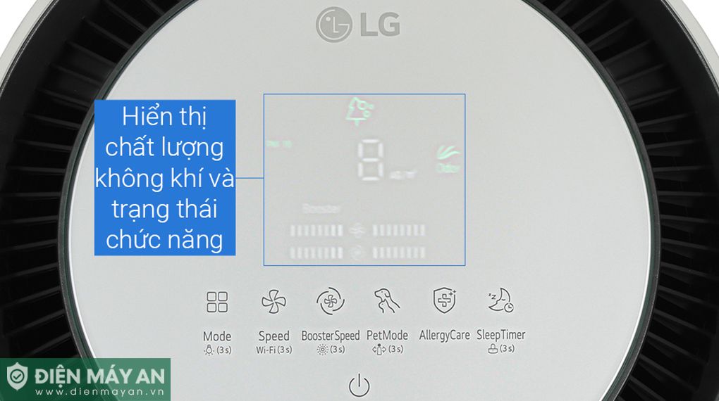 Máy Lọc Không Khí LG PuriCare 360 Alpha Double AS10GDBY0.ABAE 72W