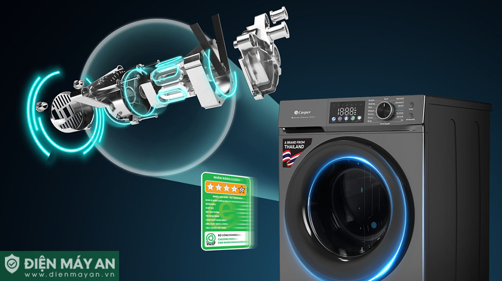 Máy Giặt Casper Inverter ProWash 10.5 Kg WF-D105VGR1