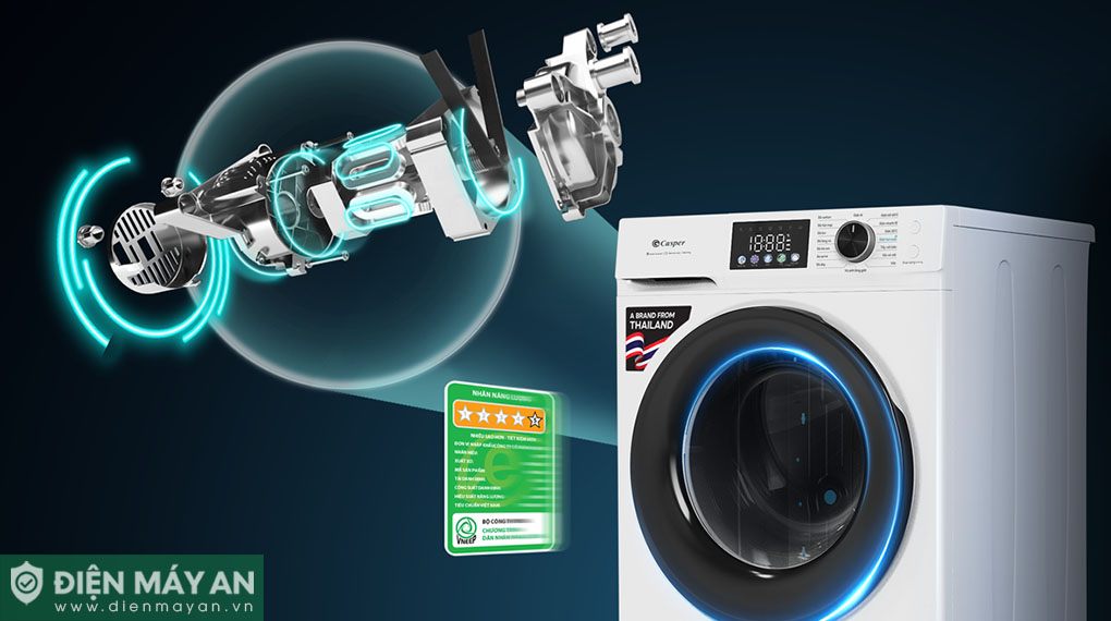 Máy Giặt Casper Inverter ProWash 8 Kg WF-D8VWR1