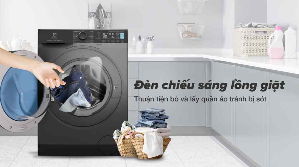 Máy Giặt Cửa Trước Electrolux Inverter 11 Kg EWF1141R9SB
