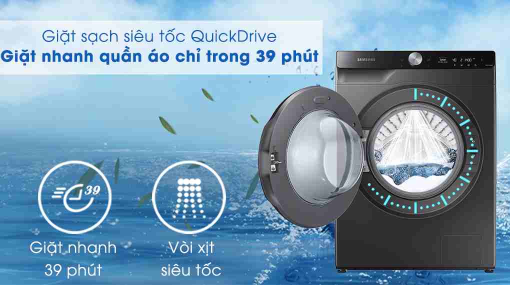 Máy Giặt Sấy Samsung AI Inverter 11kg Sấy 7kg WD11T734DBX/SV