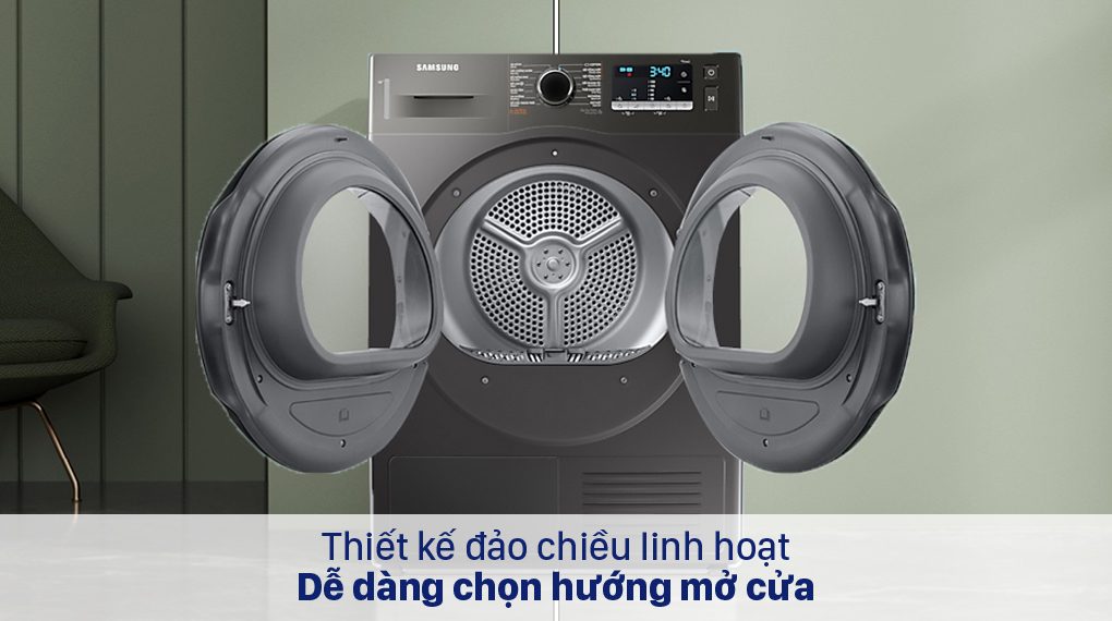 Máy Sấy Bơm Nhiệt Samsung 9kg DV90TA240AX/SV