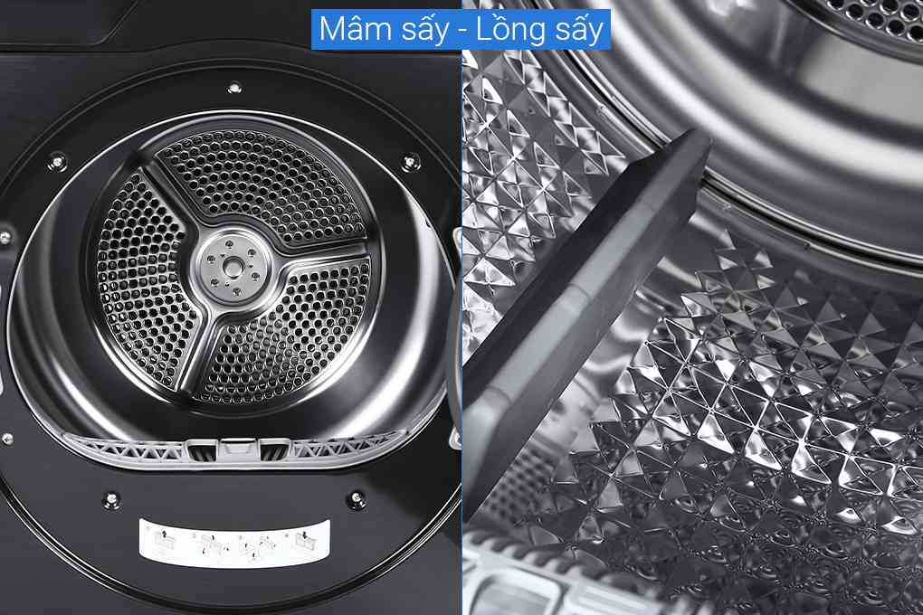 Máy Sấy Bơm Nhiệt Samsung Inverter 9 Kg DV90T7240BB/SV