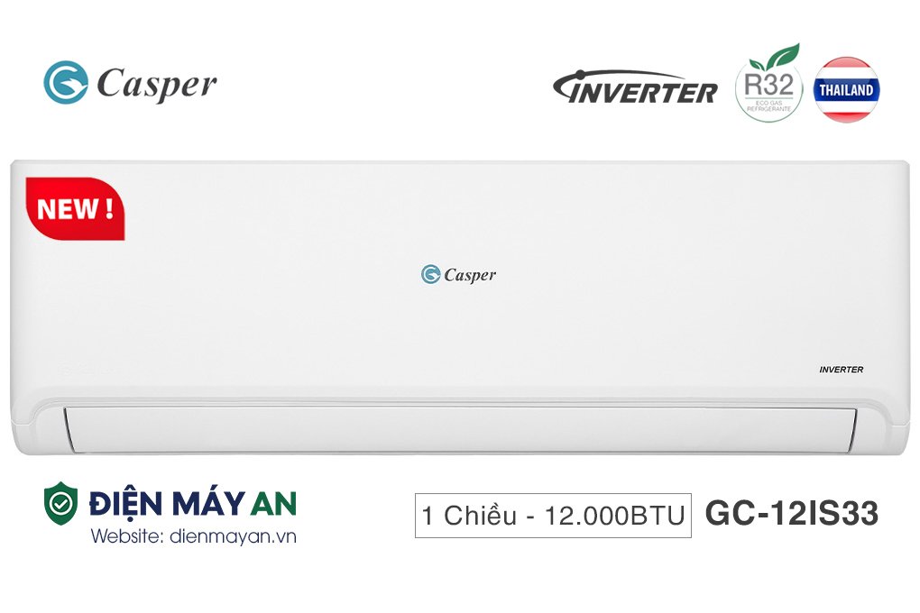 Điều Hòa Casper Inverter 12000 BTU 1 Chiều GC-12IS33 Giá Tốt