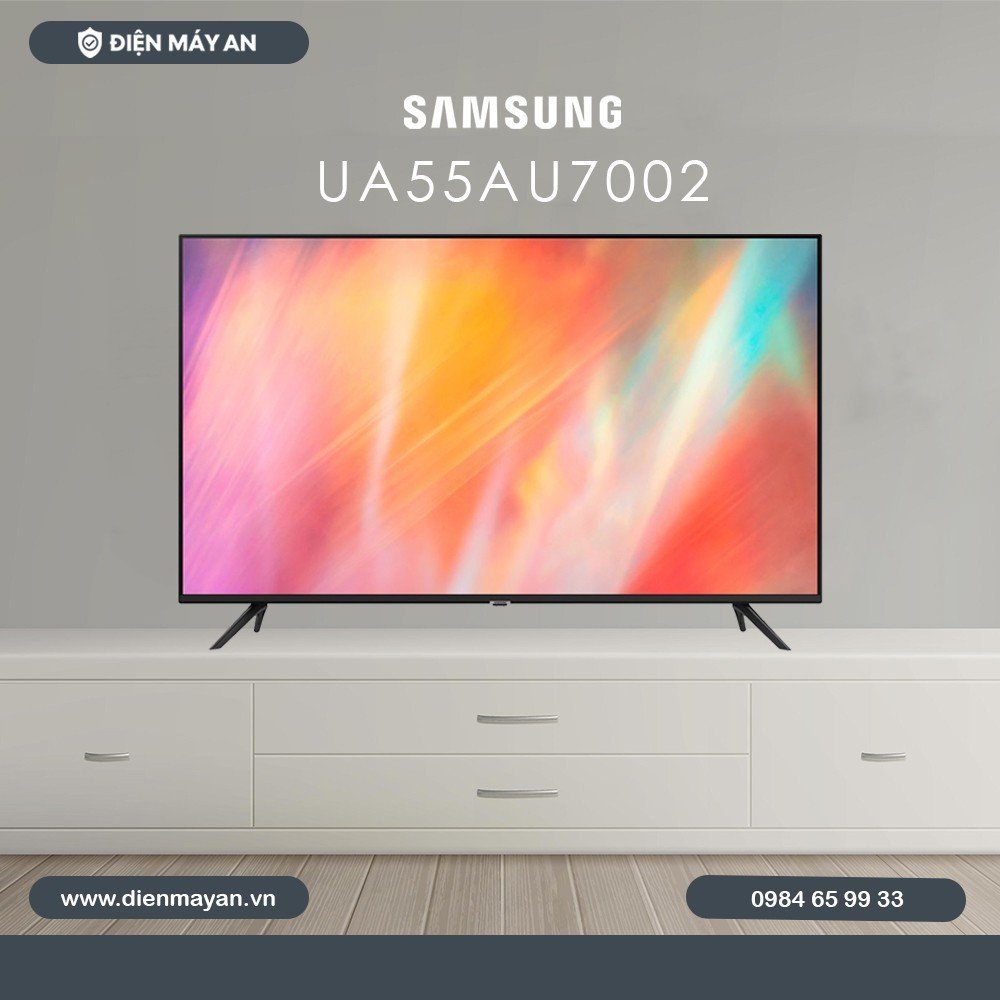 Smart Tivi Samsung 4K 55 Inch UA55AU7002 Giá Tốt
