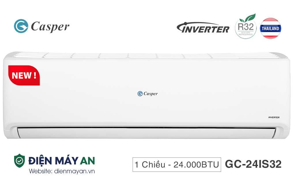Điều Hòa Casper Inverter 24000 BTU 1 Chiều GC-24IS32