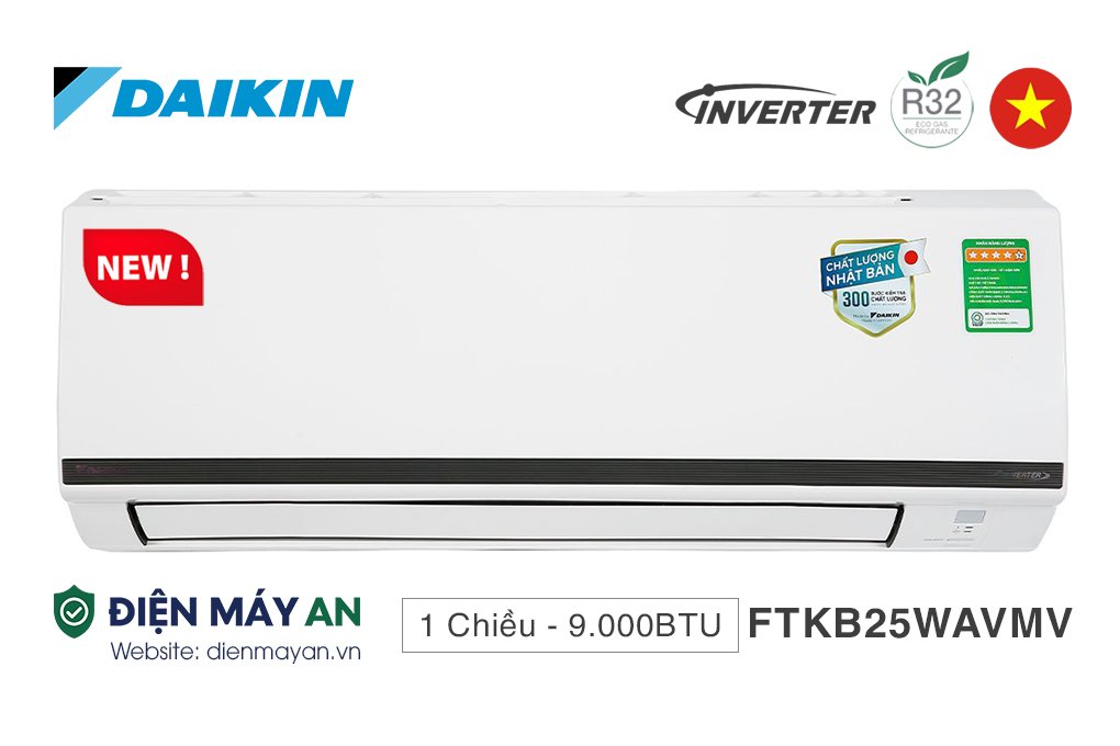 Điều Hòa Daikin Inverter 9000 BTU 1 Chiều FTKB25WAVMV