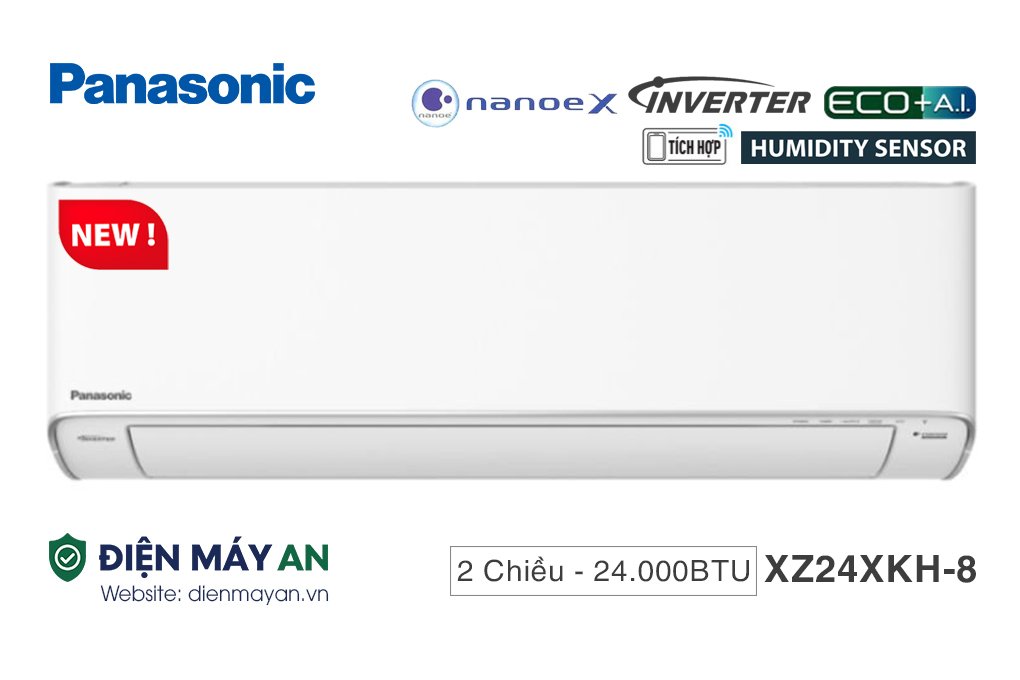 Điều Hòa Panasonic 24000BTU 2 Chiều Inverter Cao Cấp XZ24XKH-8