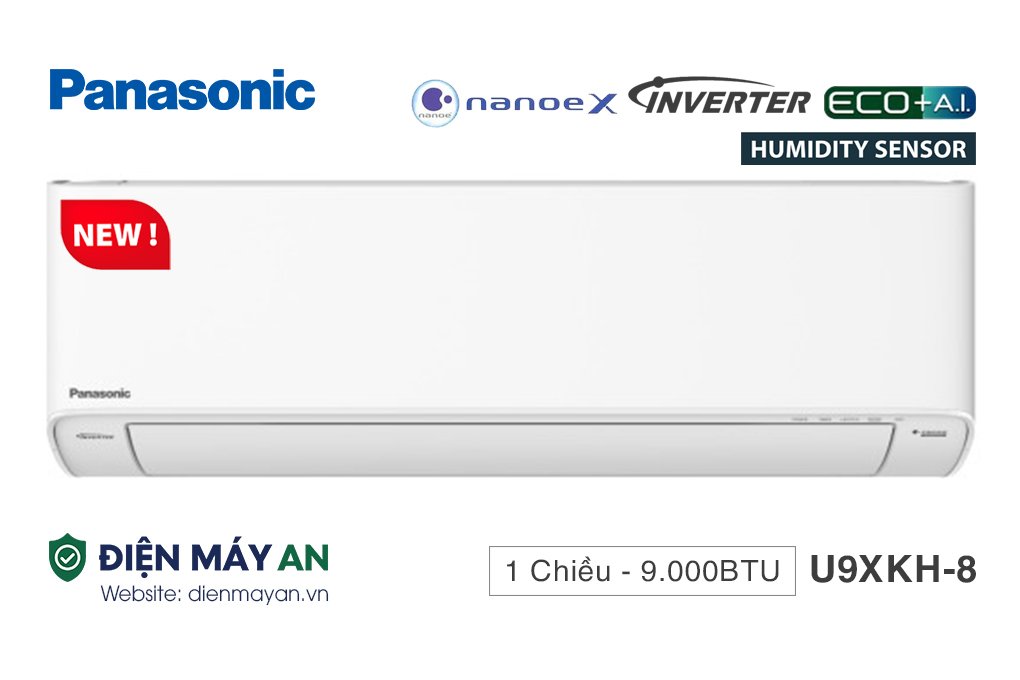 Điều Hòa Panasonic 9000BTU 1 Chiều Inverter U9XKH-8