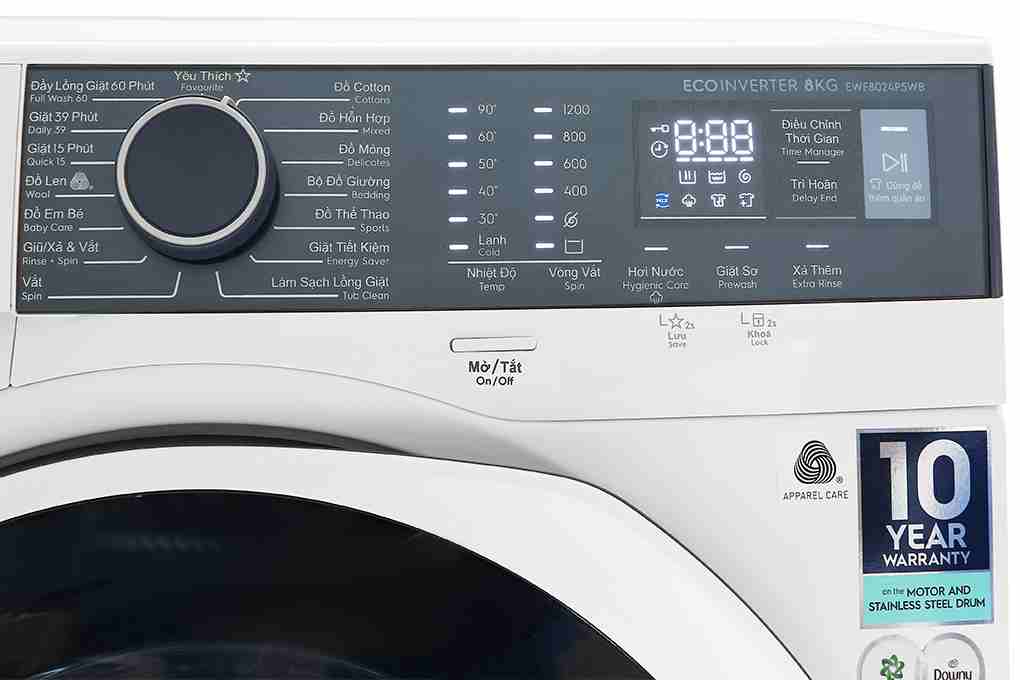 Máy Giặt Electrolux UltimateCare 500 Inverter 9 Kg EWF9024P5WB