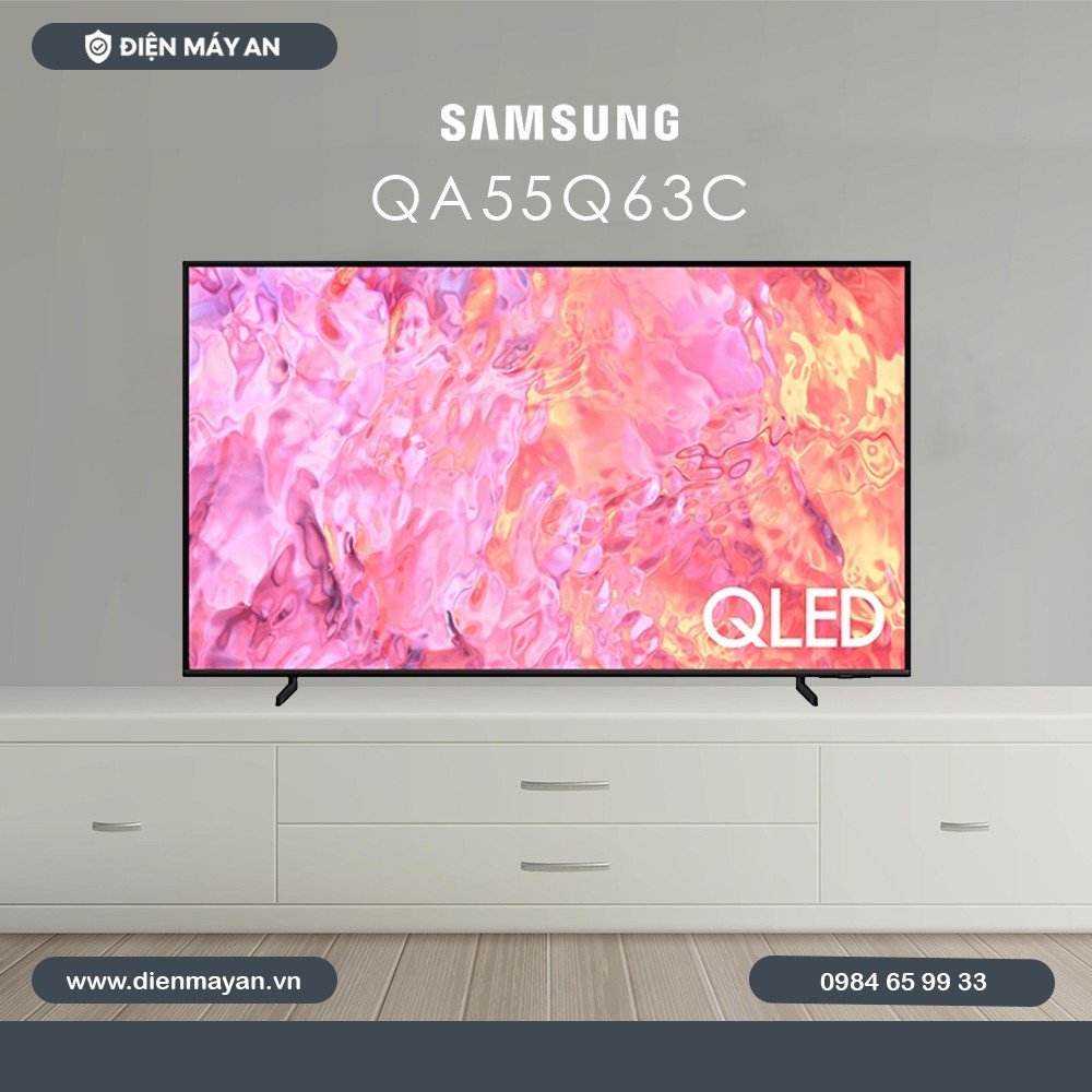 Smart Tivi QLED Samsung 4K 55 Inch QA55Q63C - Giá Tốt