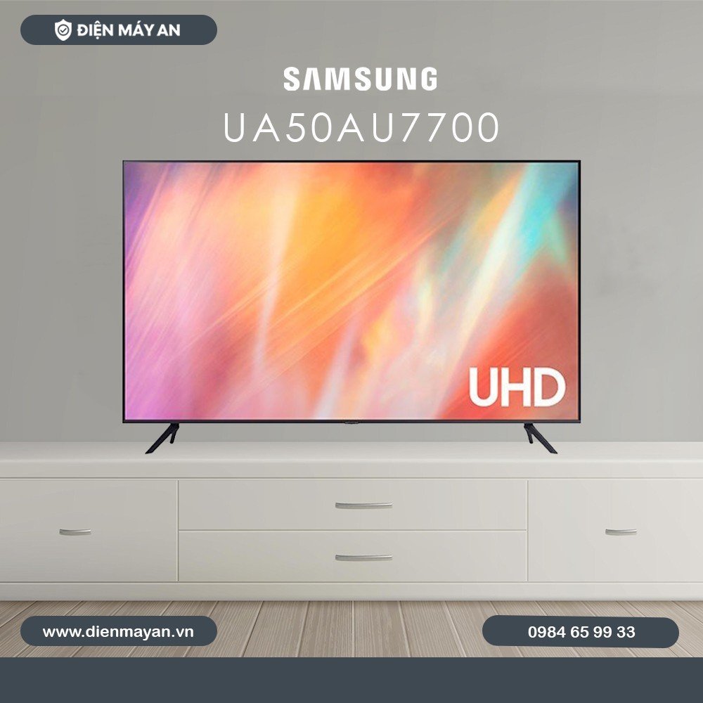Smart Tivi Samsung 4K 50 Inch UA50AU7700 Giá Tốt