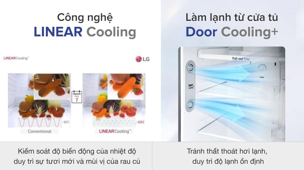 Tủ Lạnh LG Inverter 374 Lít GN-D372BLA