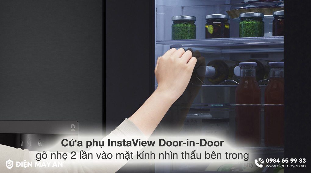 Tủ Lạnh LG Inverter 635 Lít Side By Side InstaView Door-in-Door GR-X257BL