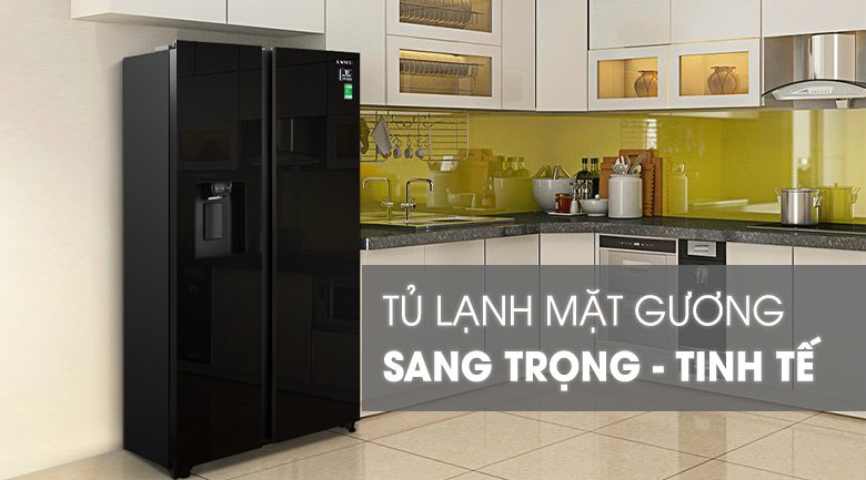 Tủ Lạnh Side By Side Samsung Inverter 635 Lít RS64R53012C/SV