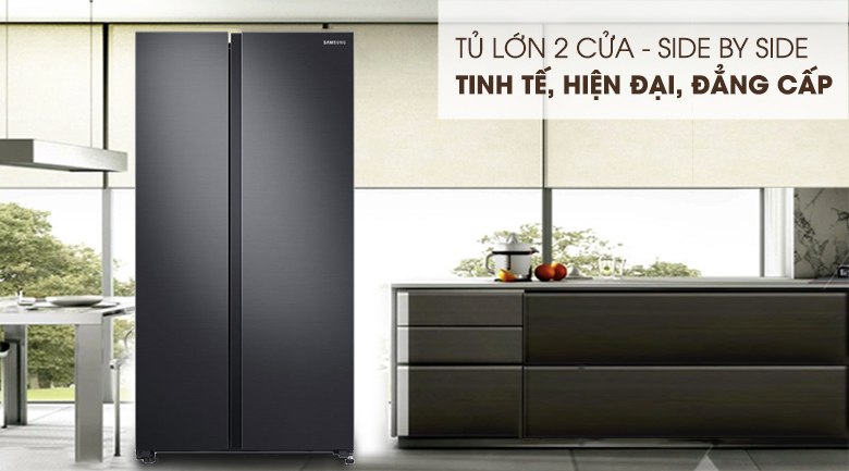Tủ Lạnh Side By Side Samsung Inverter 655 Lít RS62R5001B4/SV