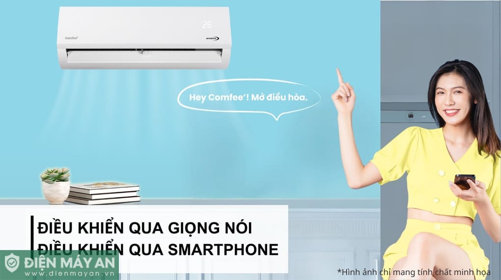 Điều Hoà Comfee Inverter 9000 BTU 1 Chiều CFS-10VAFF-V