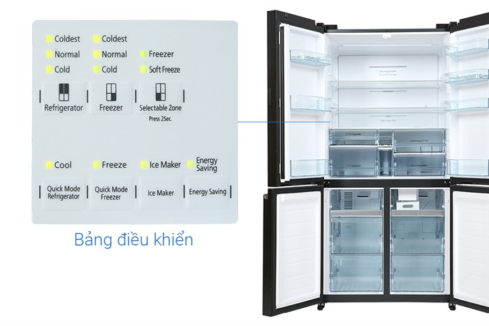 Tủ Lạnh Hitachi Inverter 569 Lít Multidoor R-WB640PGV1 GMG