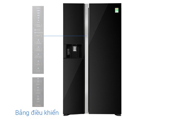 Tủ Lạnh Hitachi Inverter 573 Lít Side By Side R-SX800GPGV0 GBK