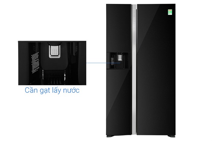 Tủ Lạnh Hitachi Inverter 573 Lít Side By Side R-SX800GPGV0 GBK