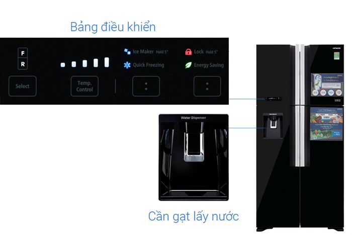 Tủ Lạnh Multi Door Hitachi Inverter 540 Lít R-FW690PGV7X GBK