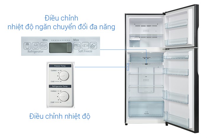 Tủ Lạnh Hitachi Inverter 406 Lít R-FVX510PGV9 GBK
