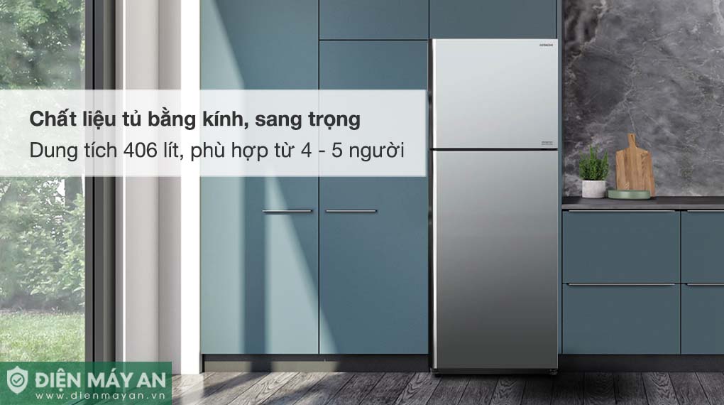 Tủ Lạnh Hitachi Inverter 406 Lít R-FVX510PGV9 MIR
