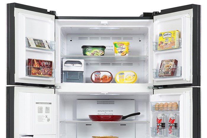 Tủ Lạnh Multi Door Hitachi Inverter 540 Lít R-FW690PGV7 GBK