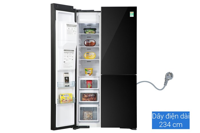 Tủ Lạnh Hitachi Inverter 569 Lít Side By Side R-MX800GVGV0 GBK