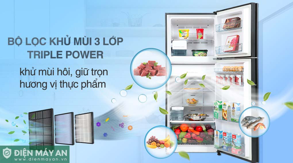 Tủ Lạnh Hitachi Inverter 349 Lít R-FVY480PGV0 GBK