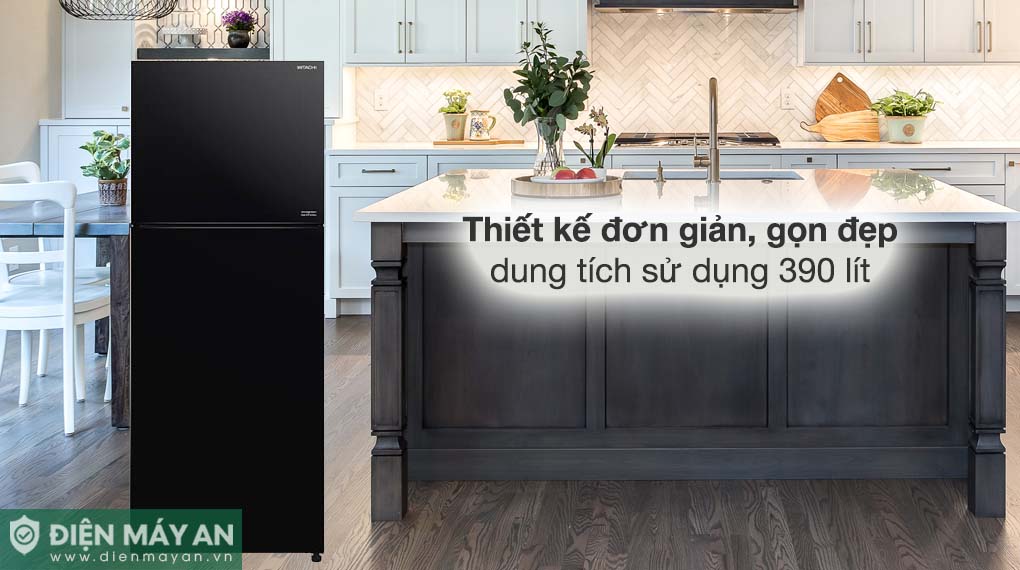 Tủ Lạnh Hitachi Inverter 390 Lít R-FVY510PGV0 GBK 