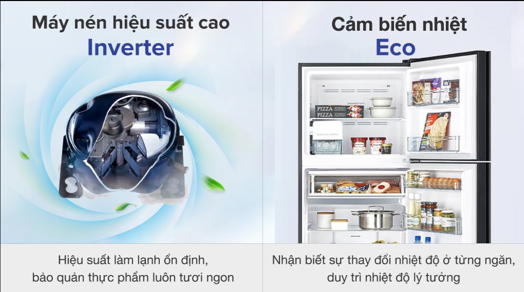 Tủ Lạnh Hitachi Inverter 390 Lít R-FVY510PGV0 GBK 