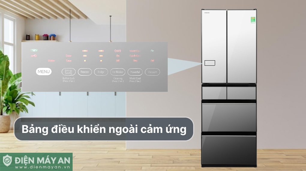 Tủ Lạnh Hitachi Inverter 540 Lít Multidoor R-HW540RV X